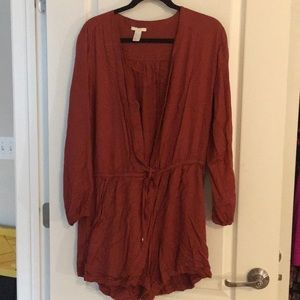 Burnt orange h&m Romper